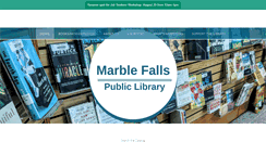 Desktop Screenshot of marblefallslibrary.org